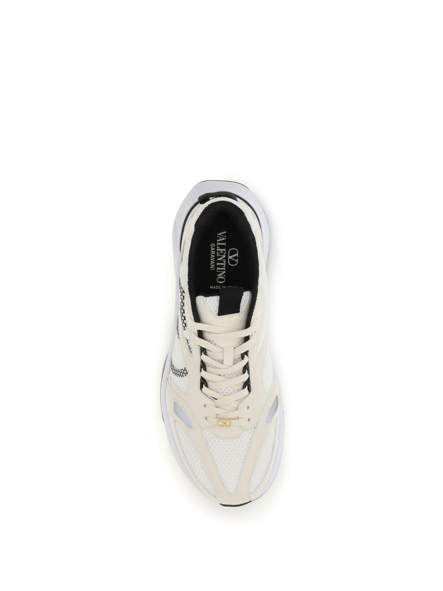 Sneakers Demivee Mesh And Suede White/white/grey C/black/white/ne/ne Upper Fabric Trainers