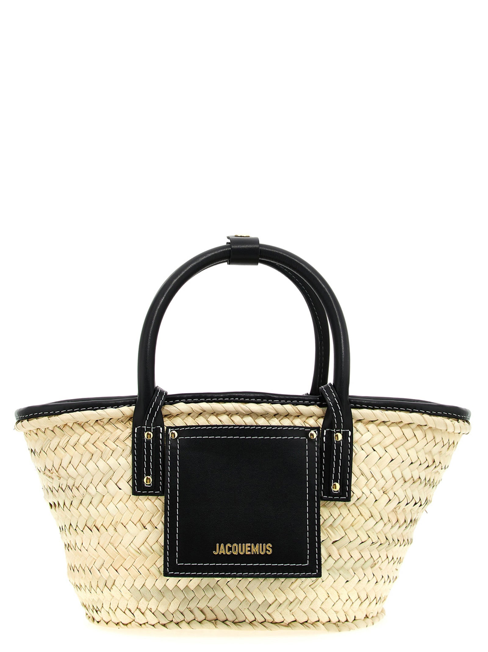Le Petit Panier Soli Shopping Bag Black Cow Leather (bos Taurus) Tote