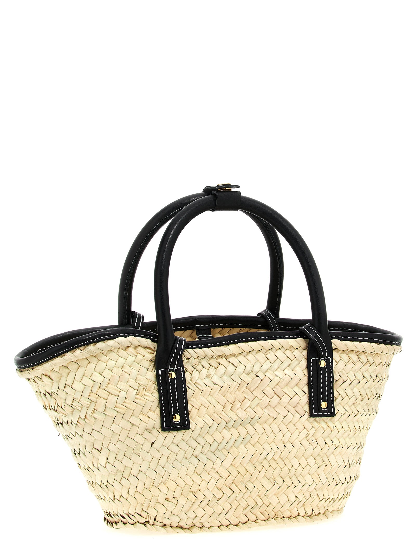 Le Petit Panier Soli Shopping Bag Black Cow Leather (bos Taurus) Tote