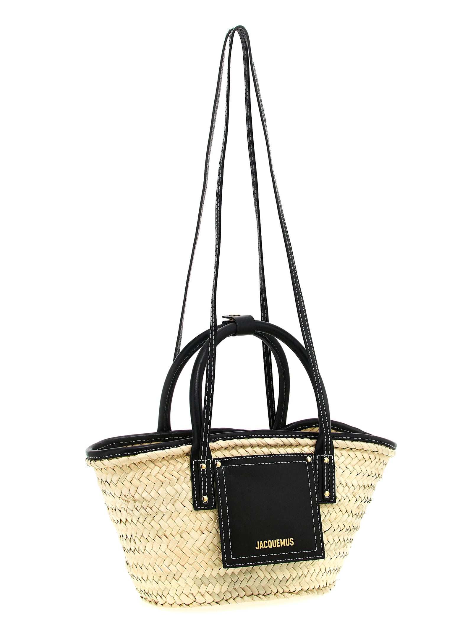 Le Petit Panier Soli Shopping Bag Black Cow Leather (bos Taurus) Tote