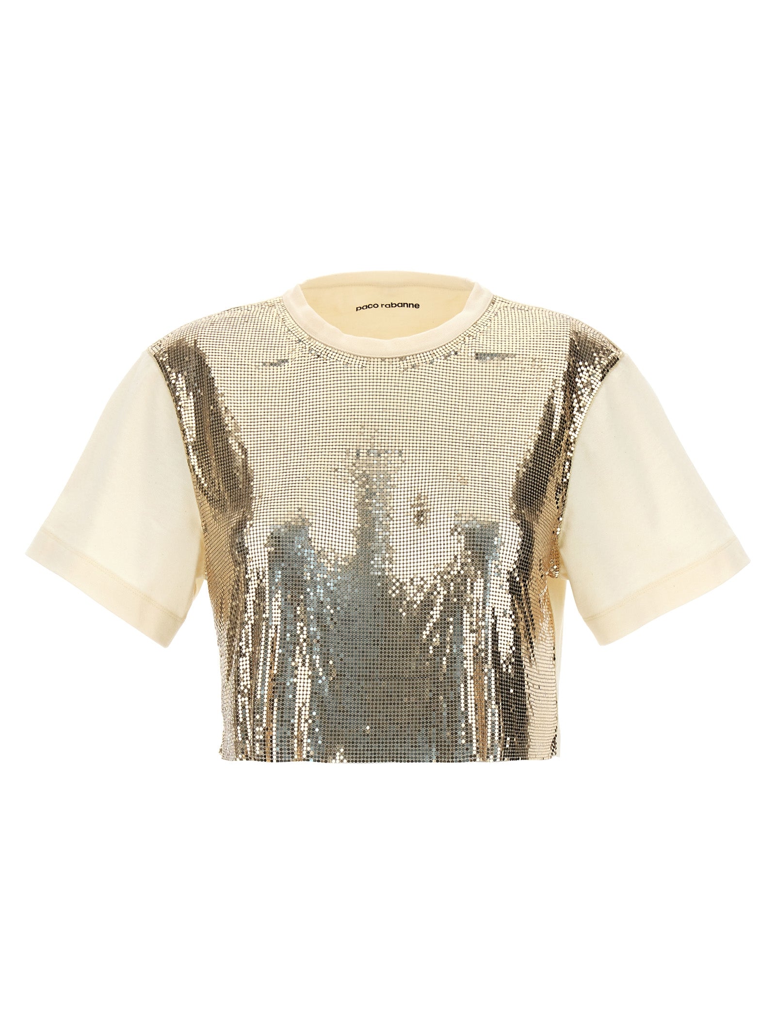 Metal sequin top Gold Cotton Polyester Tops