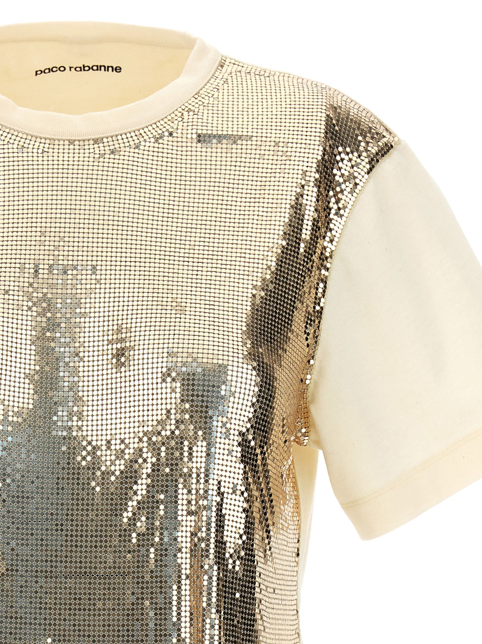 Metal sequin top Gold Cotton Polyester Tops