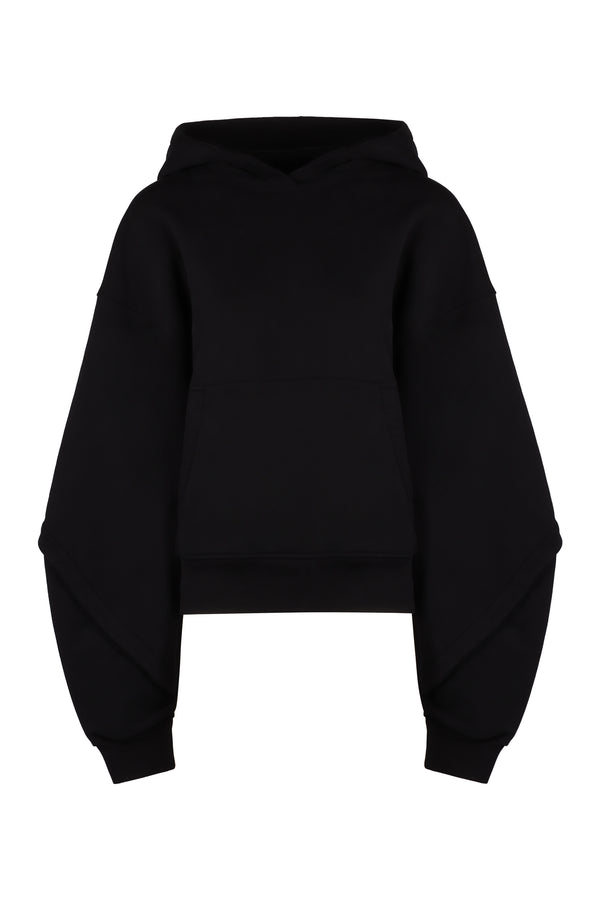 Oversized Cotton Hoodie Black Hoodies