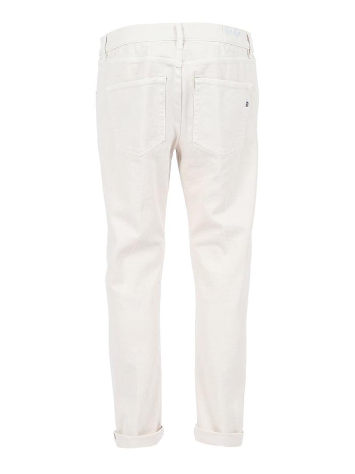 Icon Pants White Cotton Elastane Jean