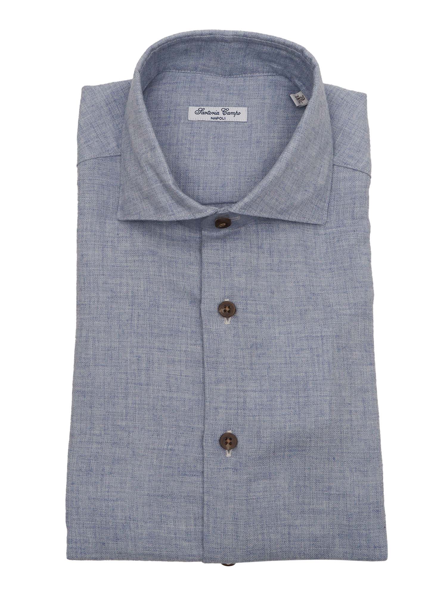 Mens Shirt Light Blue Cotton