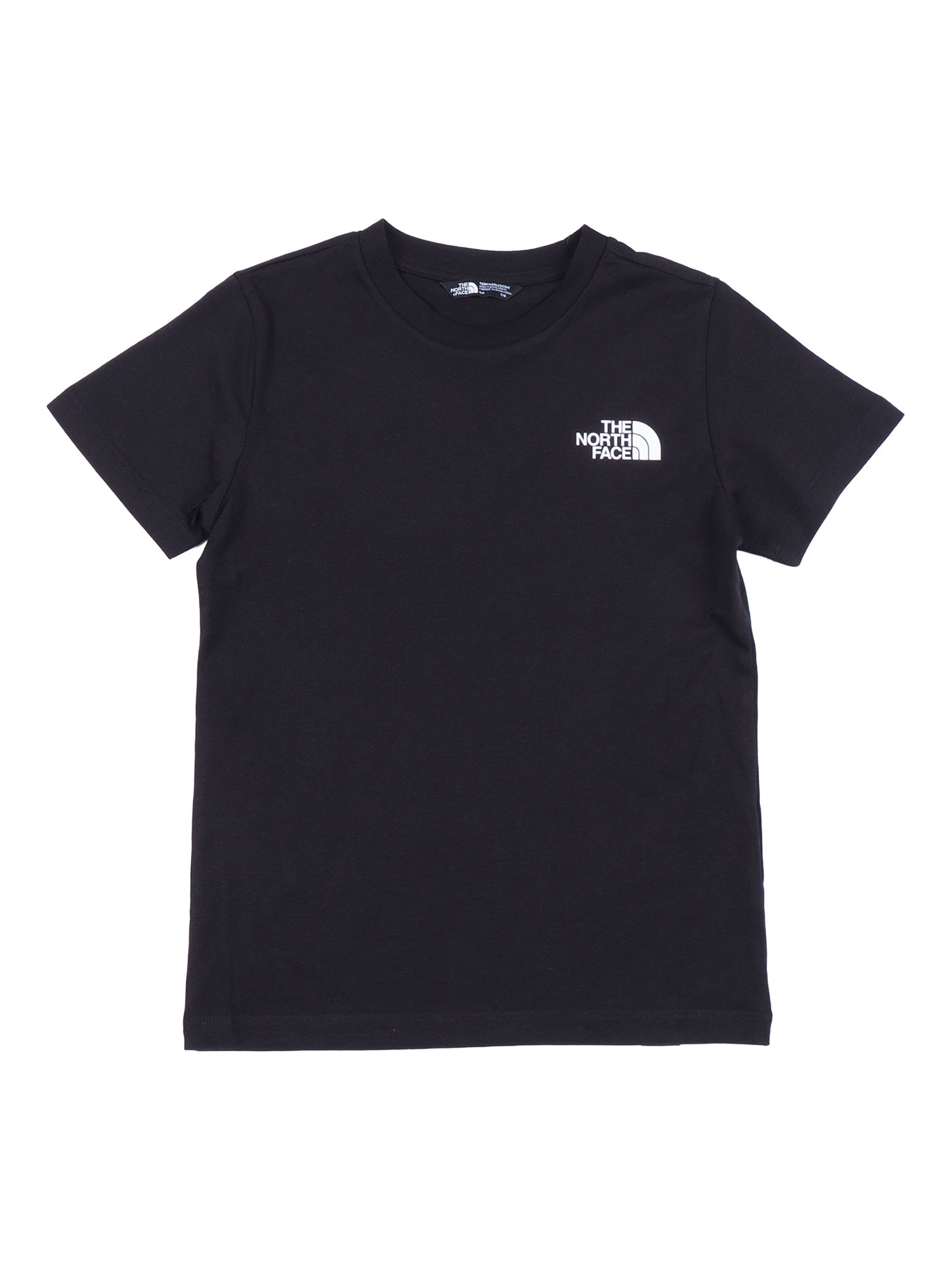 TEEN SIMPLE DOME REGULAR SS TEE TNF BLACK Cotton Polyester Short Sleeves T-shirt