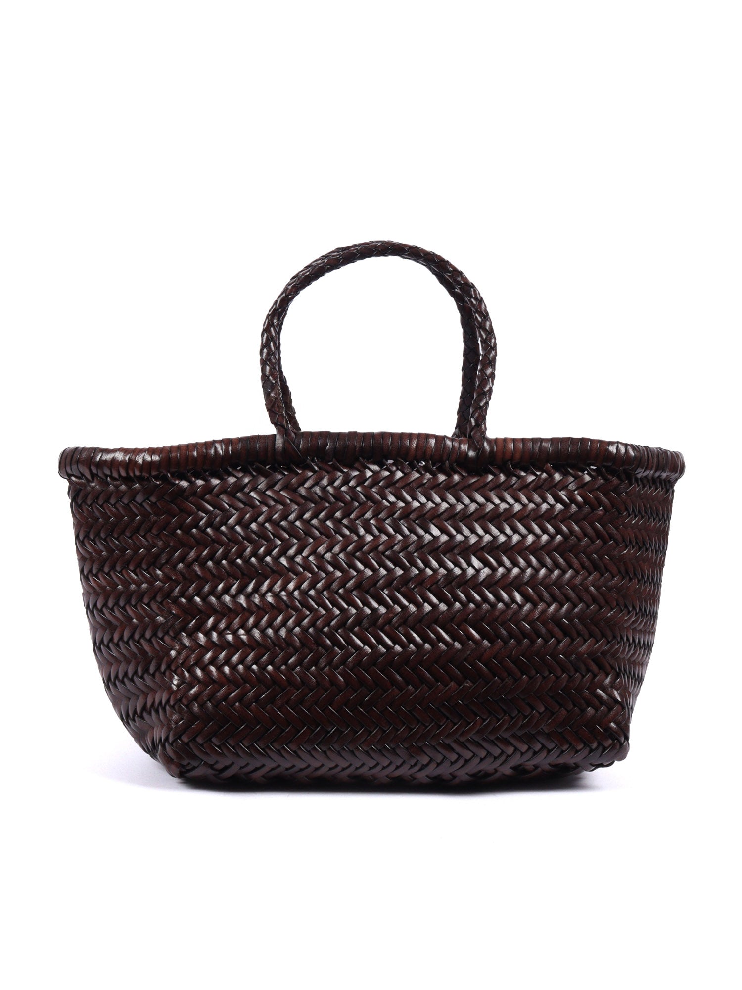 BAMBOO TRIPLE JUMP SMALL Brown Calf Leather Handbag