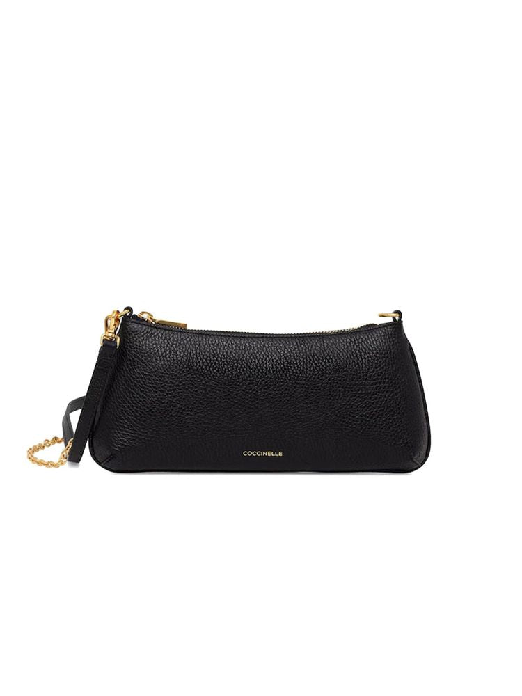 Coccinelle Shoulder Bag Black Grained Leather / Shoulder-bags