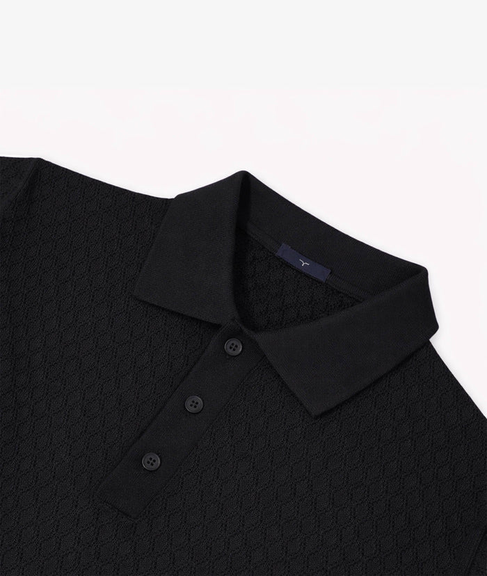 Biarritz Cotton Polo Shirt Black Knitwear