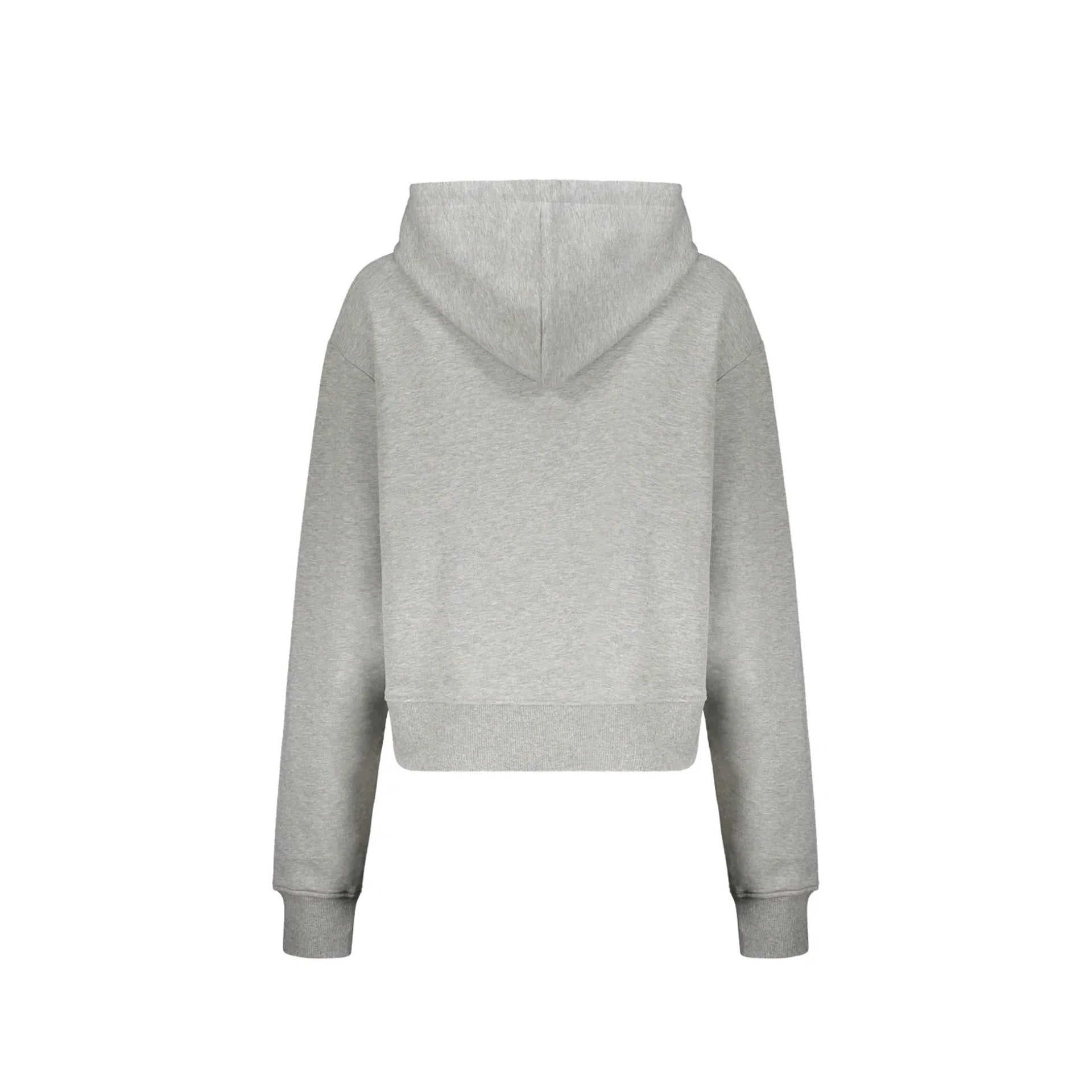 Logo Hoodie Gray Cotton