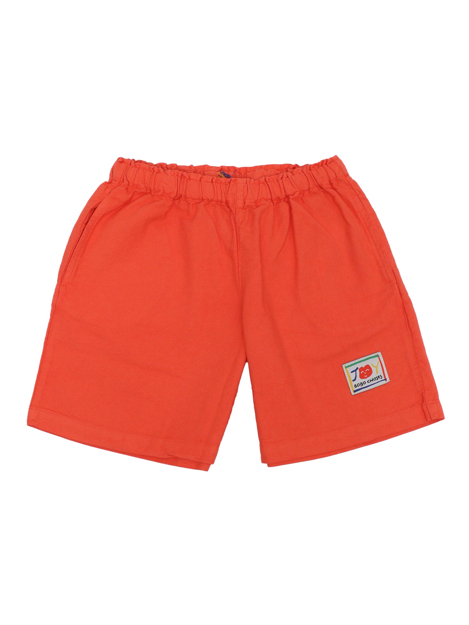 Smiling woven bermuda shorts Red