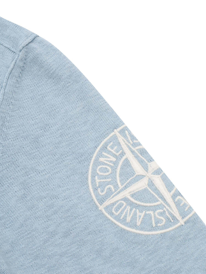 SWEATER Light Blue Cotton Polyamide Crewneck