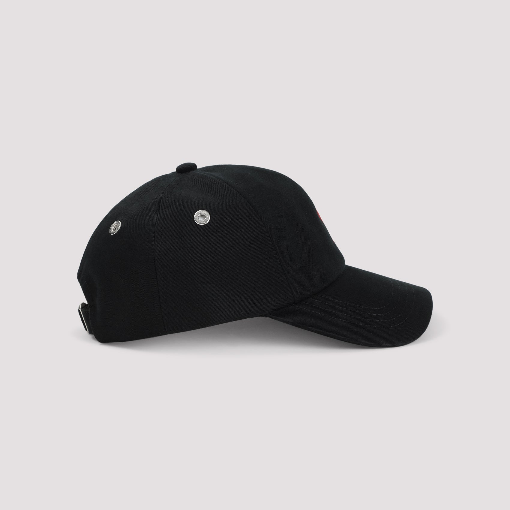 Ami Red Adc Embroidery Hat Black Cotton