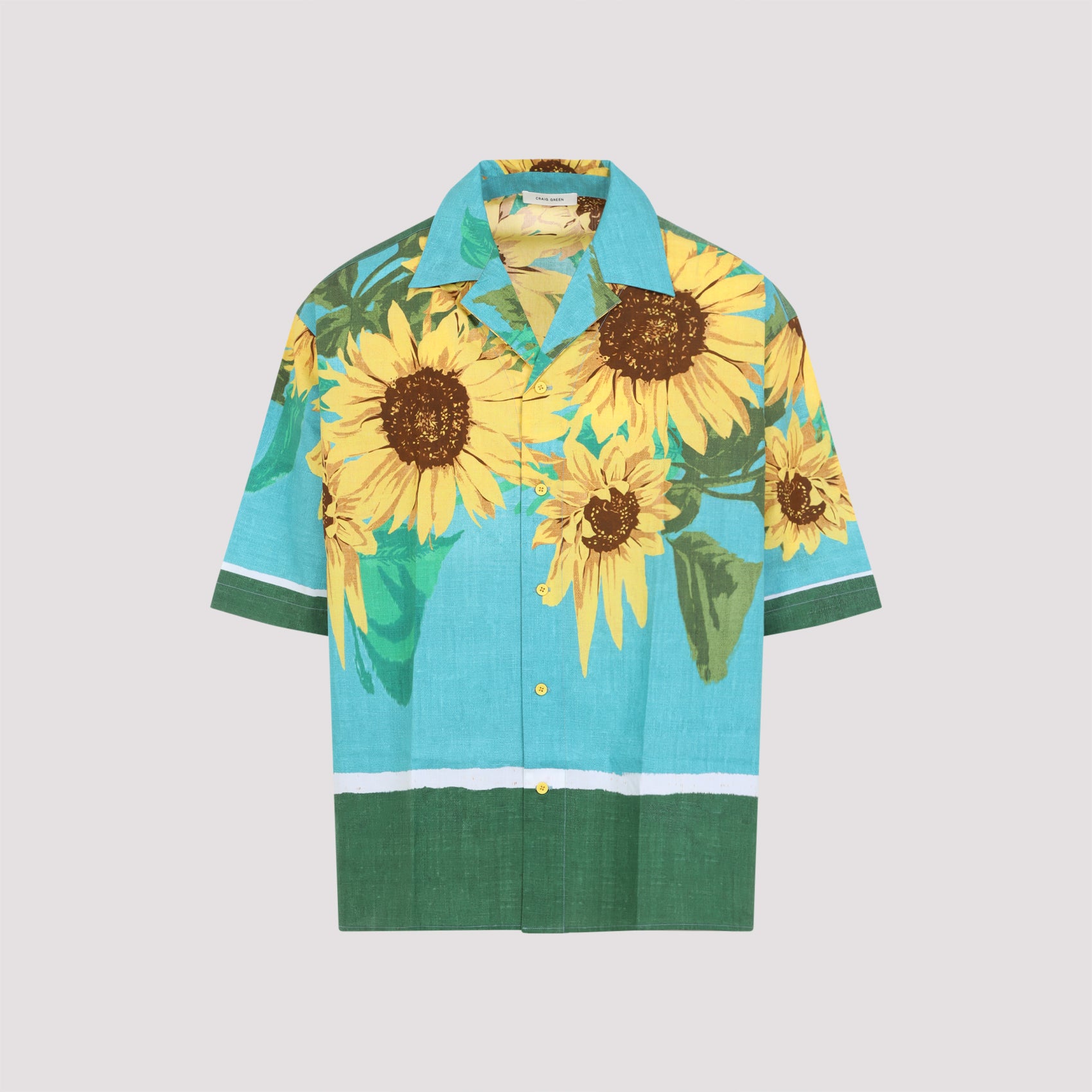 Towel Shirt Green Cotton