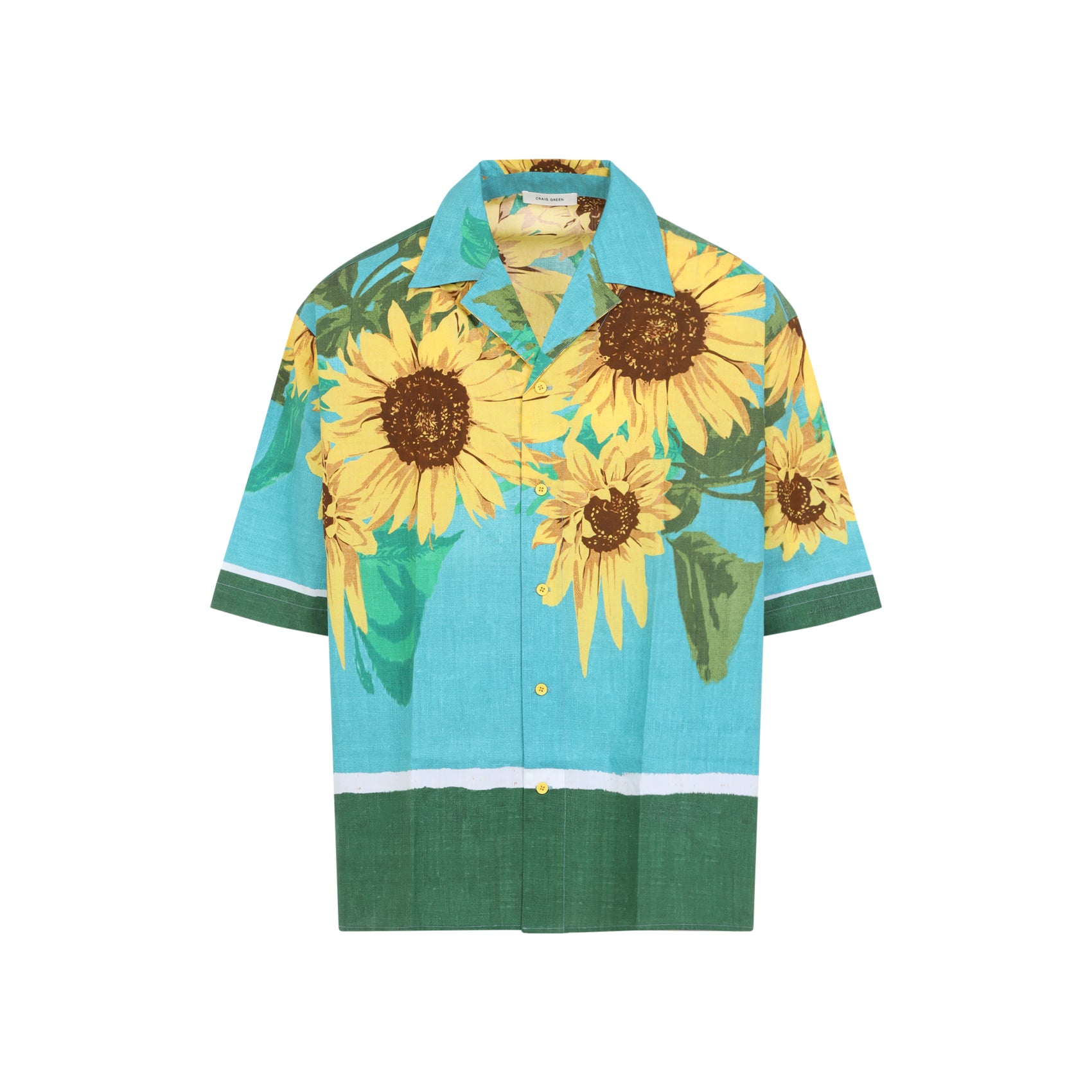 Towel Shirt Green Cotton
