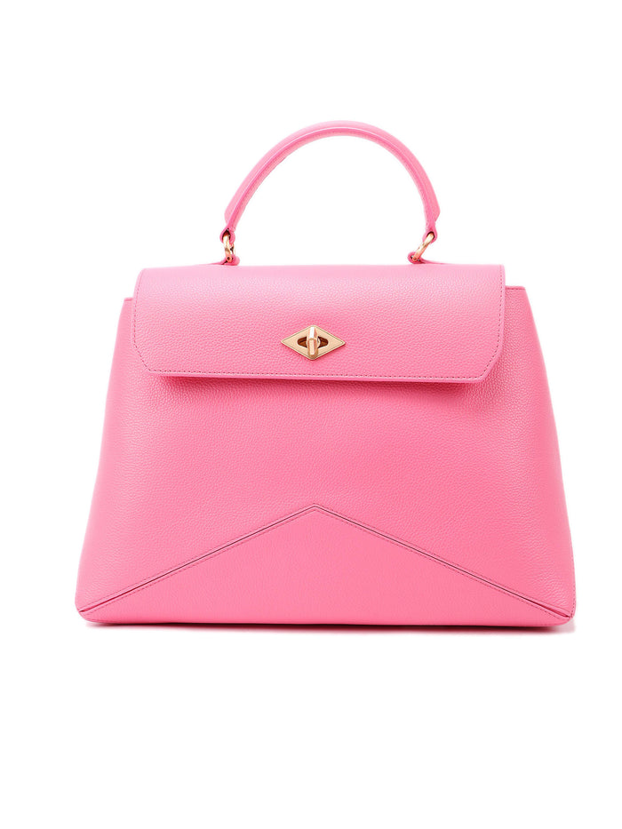Diamond Bag M Pink & Purple Calf Leather