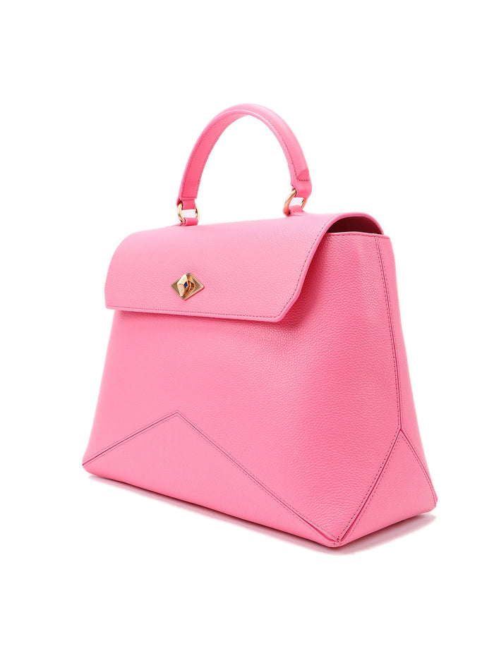 Diamond Bag M Pink & Purple Calf Leather