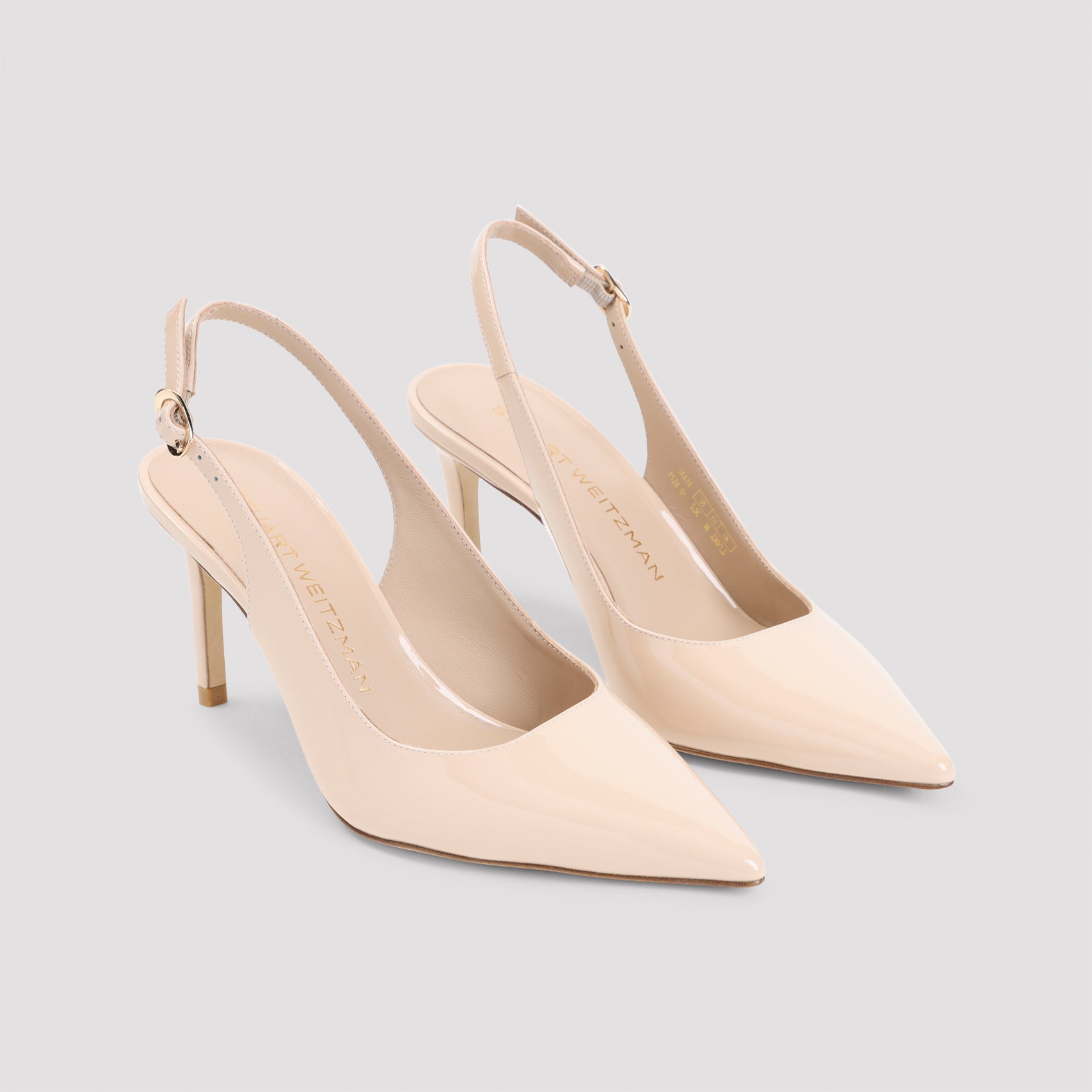 Power 75 Slingback Pumps Nude & Neutrals Leather