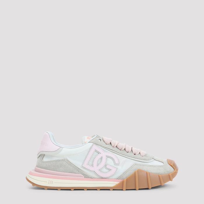 Low-top Sneakers Nude & Neutrals Polyamide Calf Leather Shoe