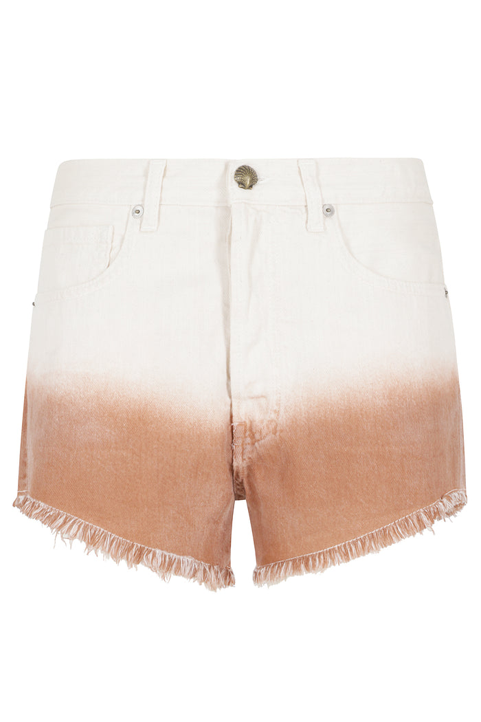 Shades Of Eden Denim Shorts Brown Cotone