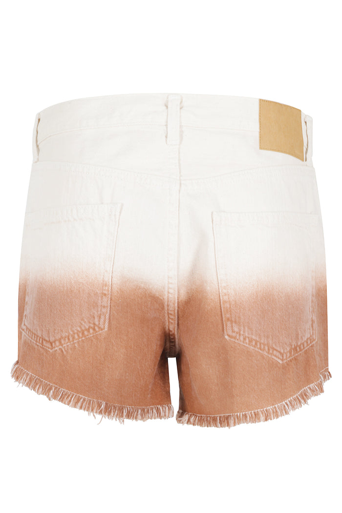 Shades Of Eden Denim Shorts Brown Cotone