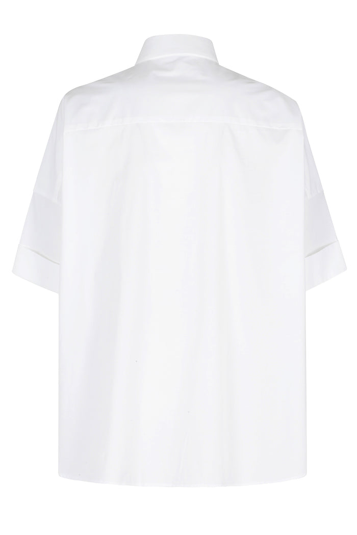 Camicia M 3 4 White Cotone Spandex