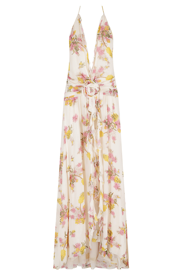 Georgette Long Dress Multicolour Abito