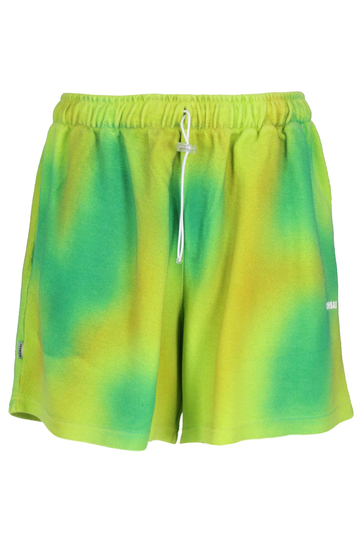 Spray Dyed Basket Fit Short Multicolour Cotone