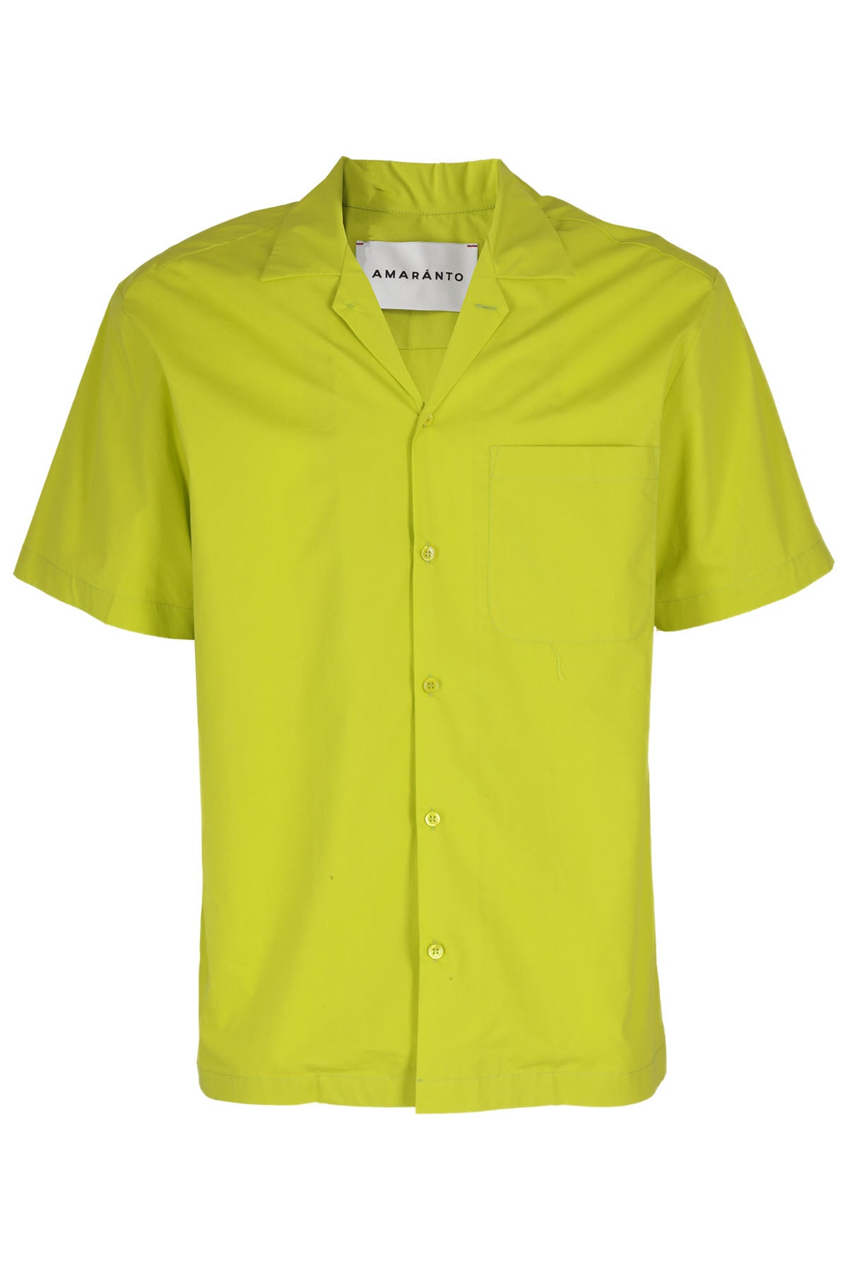 Shirt Green Cotone Camicia