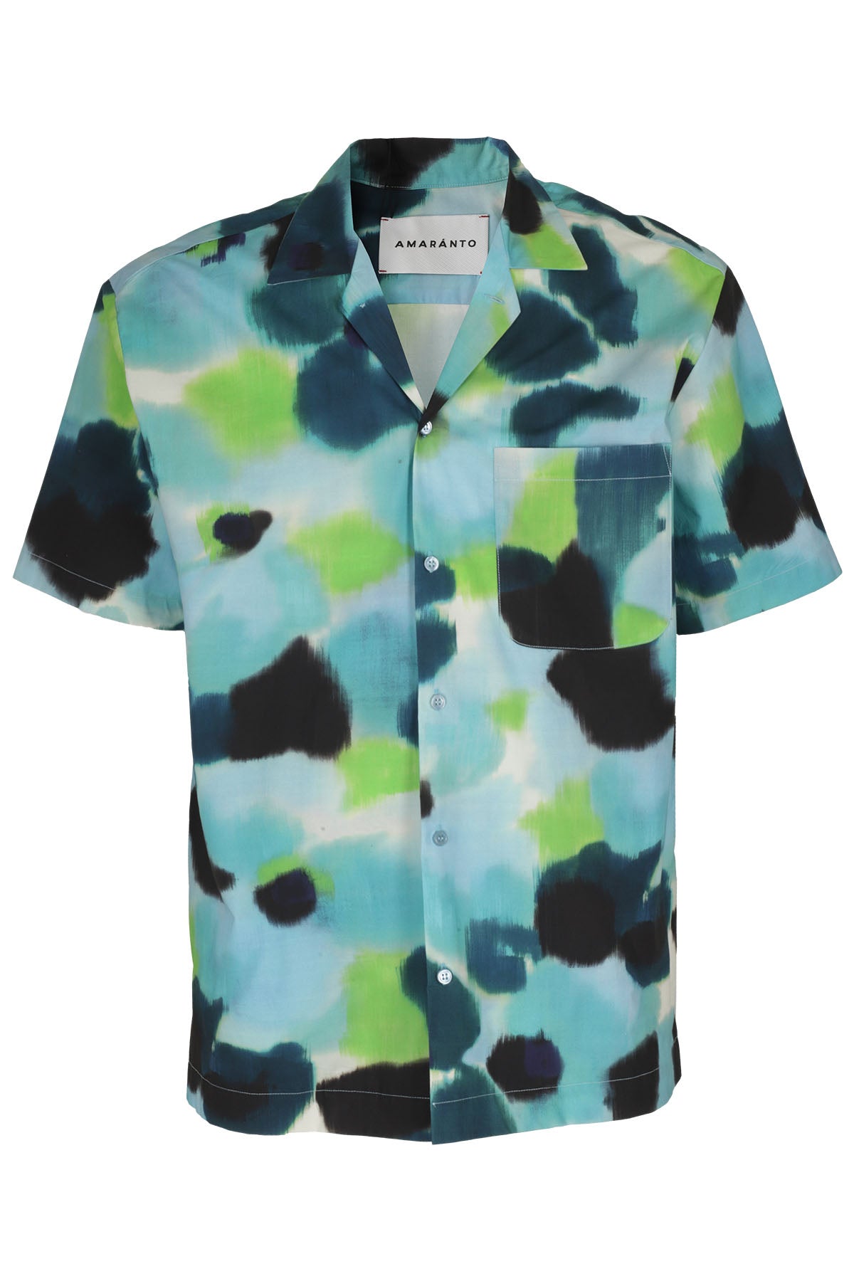 Shirt Blue Cotone Camicia