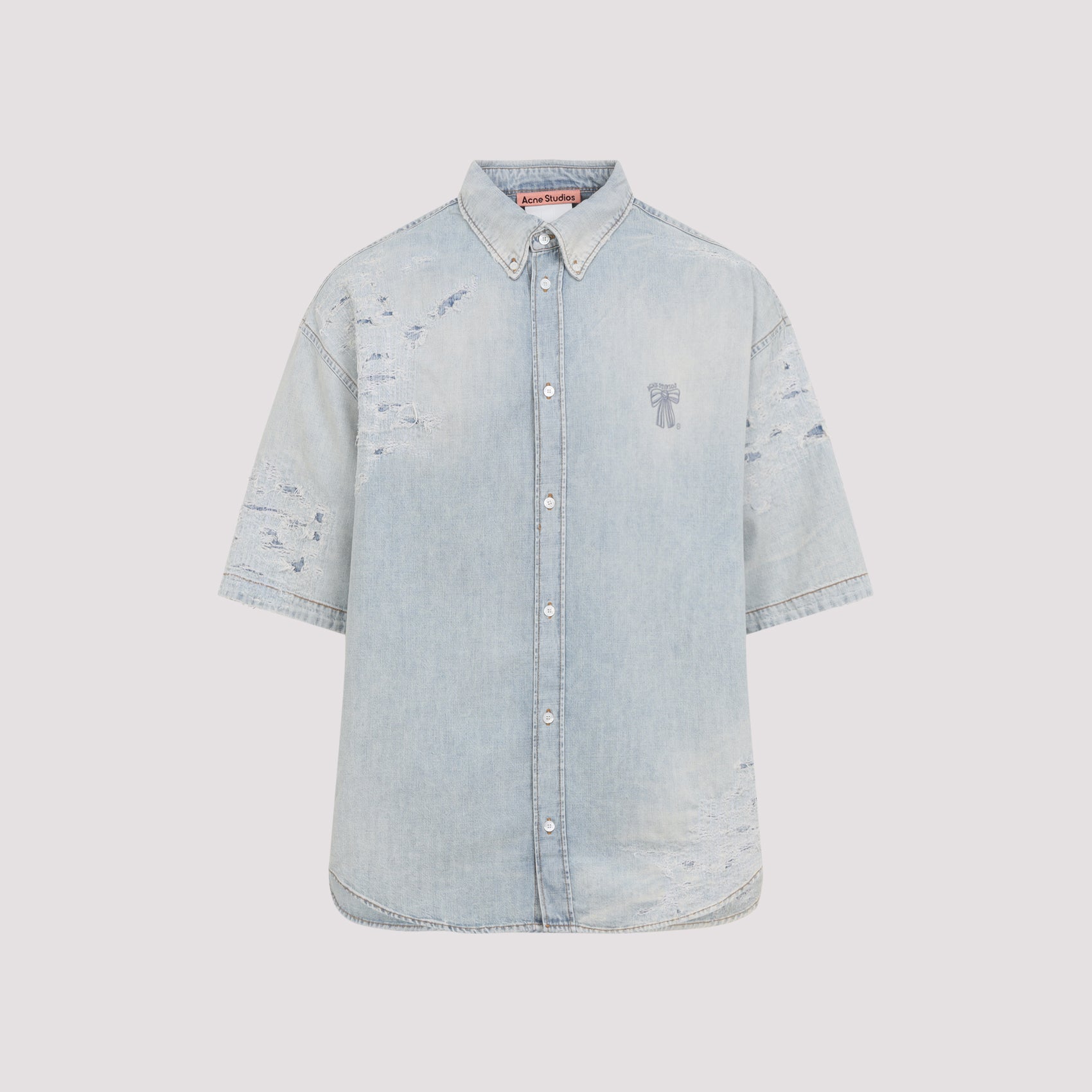 Fn-mn-shir000978 Shirt Blue Cotton