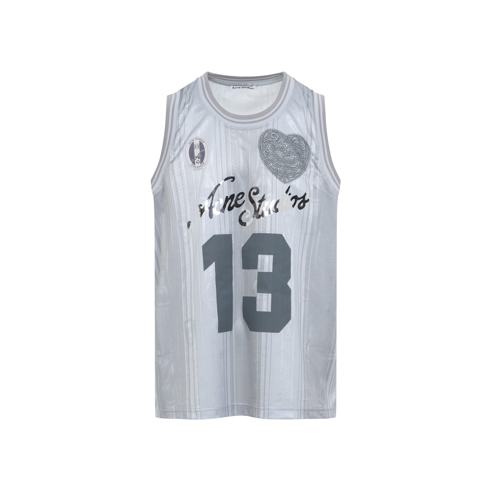 Fn-Mn-Tshi000695 T-Shirt Grey Polyester Tshirt