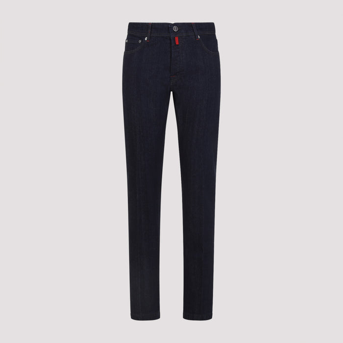 Jeans Blue Cotton Elastan
