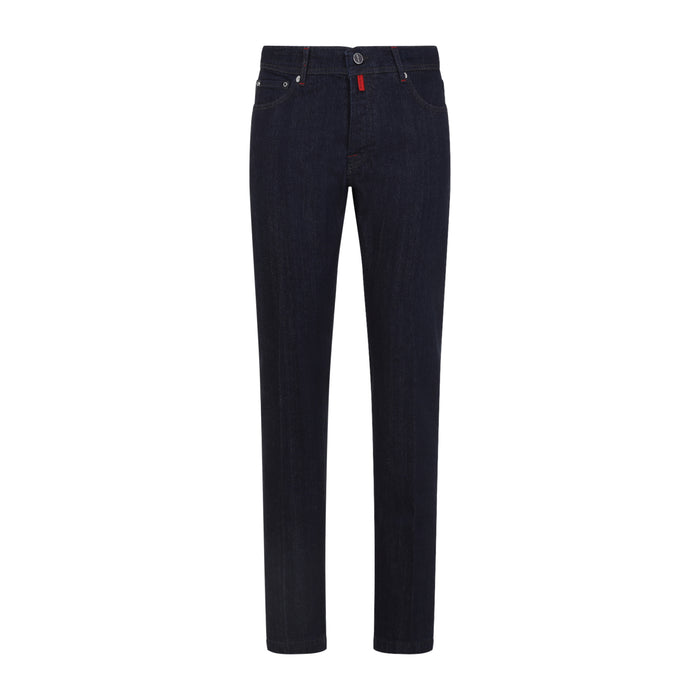 Jeans Blue Cotton Elastan