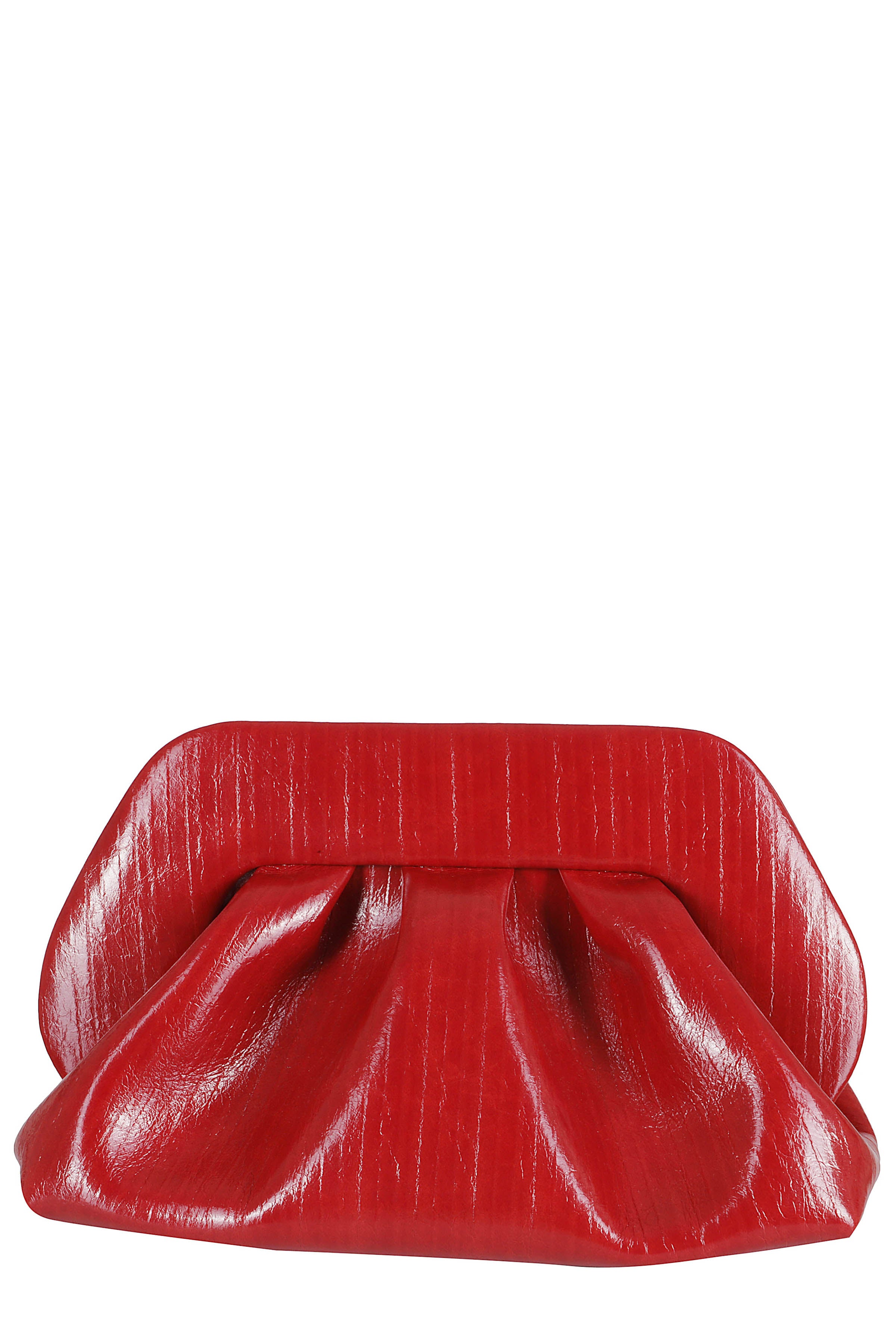 Bios Medium Rigato Vegan Red Leather Borsa