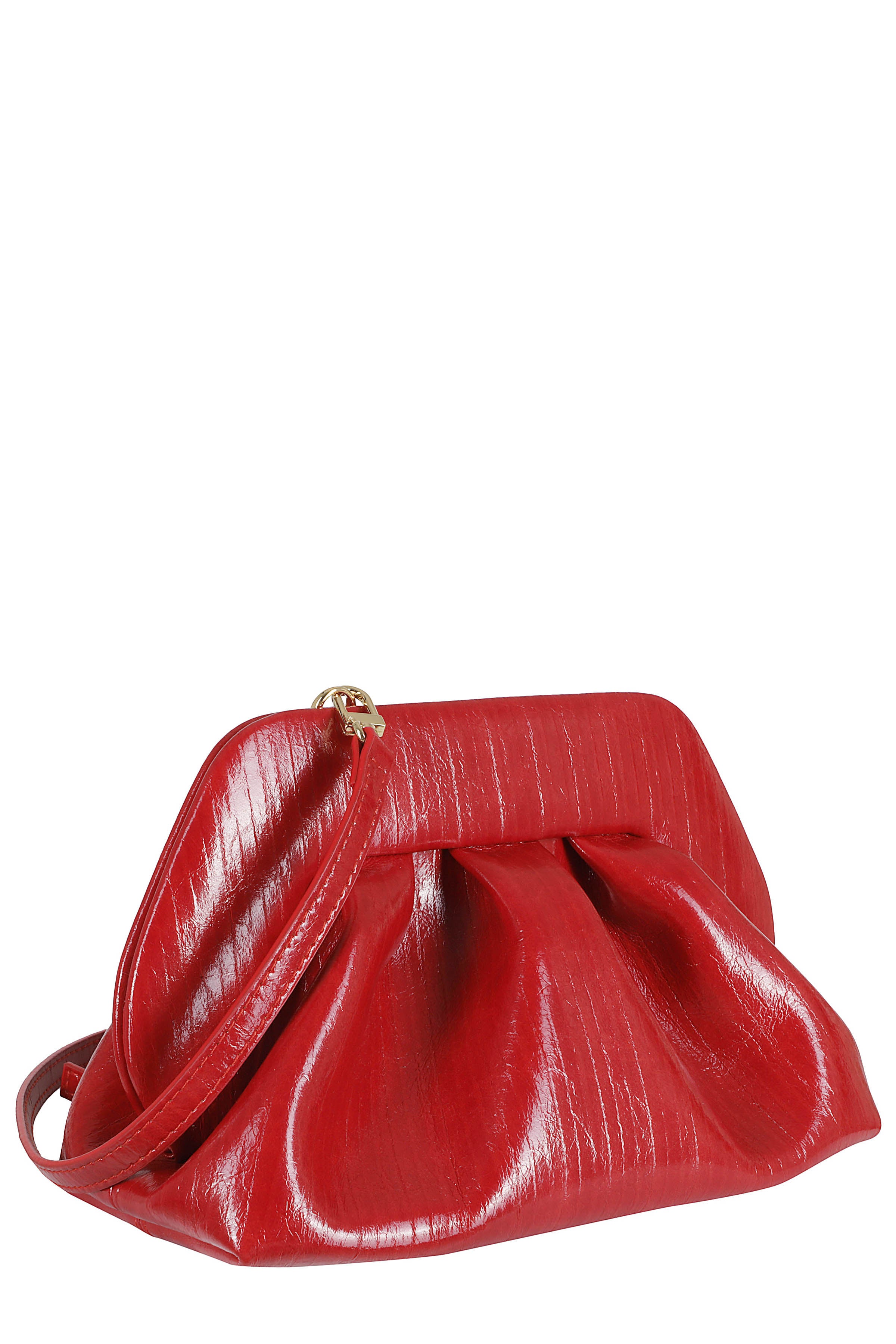 Bios Medium Rigato Vegan Red Leather Borsa