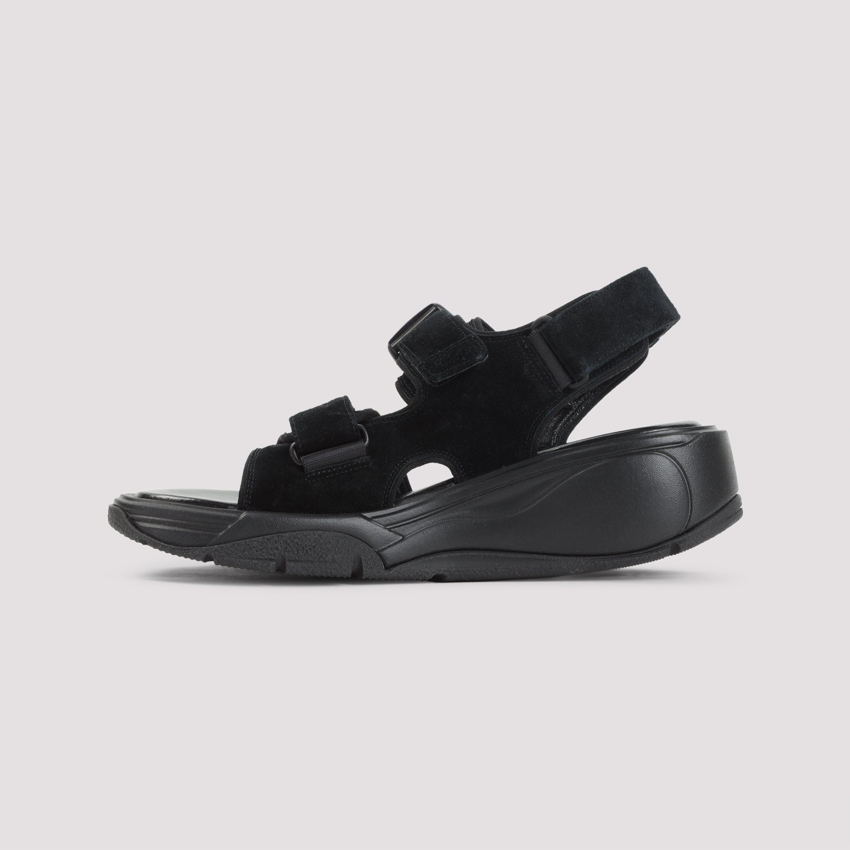 Pace Runner Sneakers Black Suede Leather Rubber Shoe