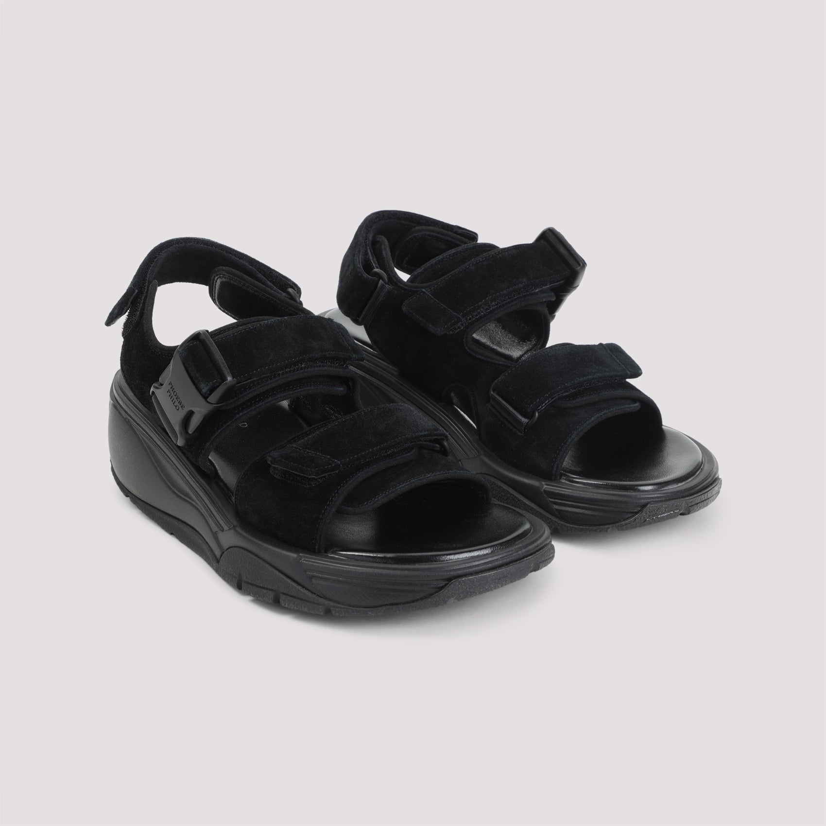 Pace Runner Sneakers Black Suede Leather Rubber Shoe