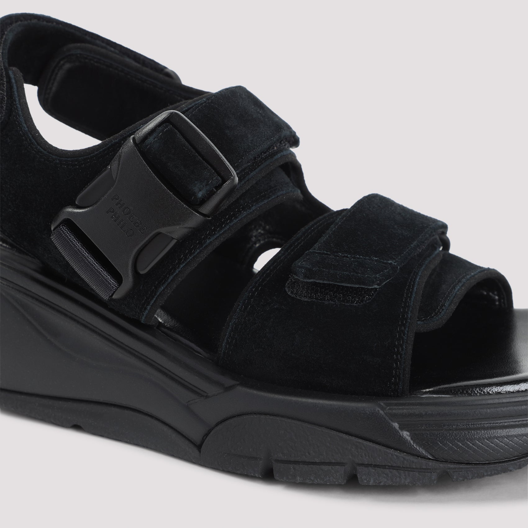 Pace Runner Sneakers Black Suede Leather Rubber Shoe