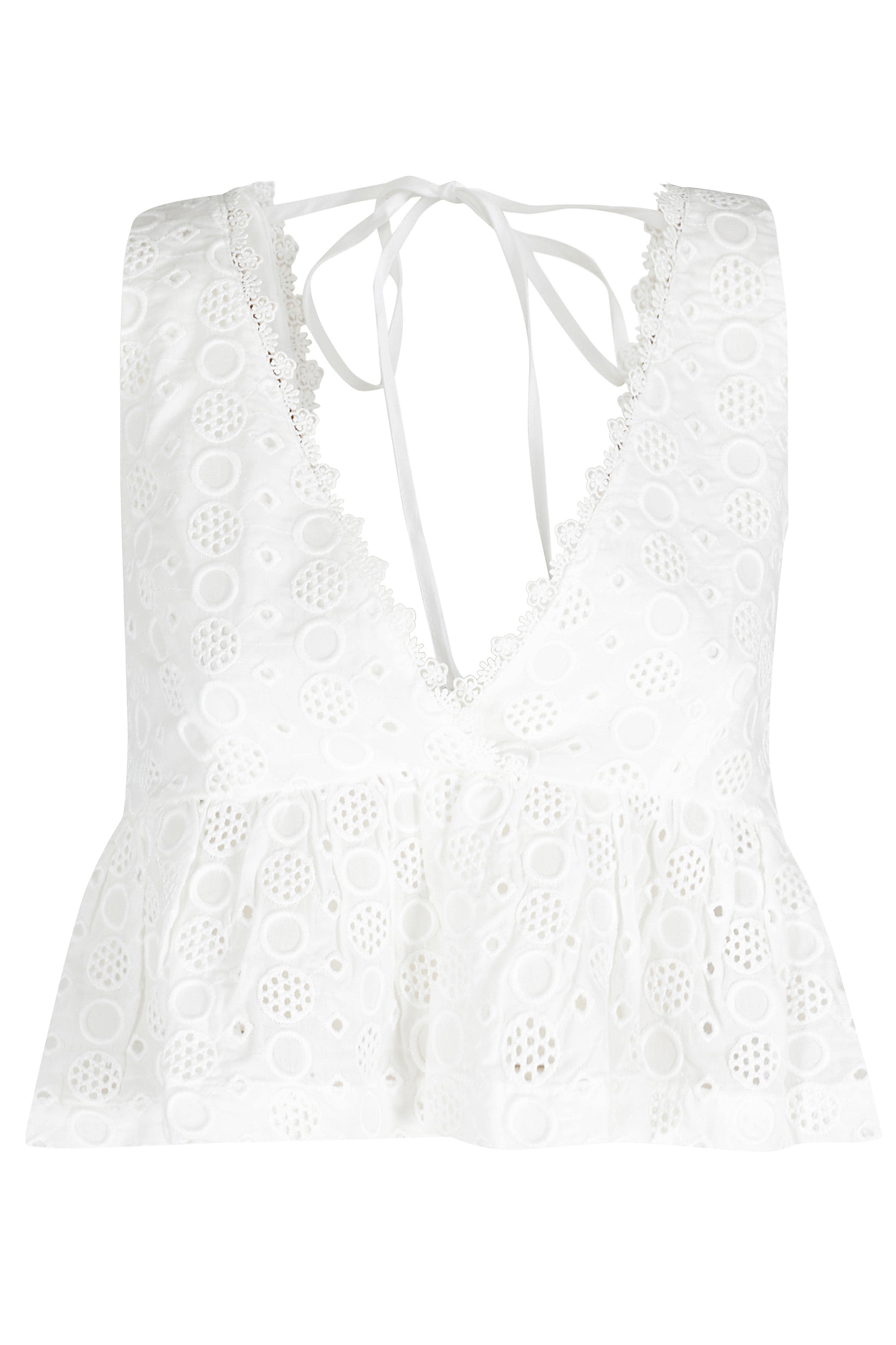 Kiersen Top White Cotone