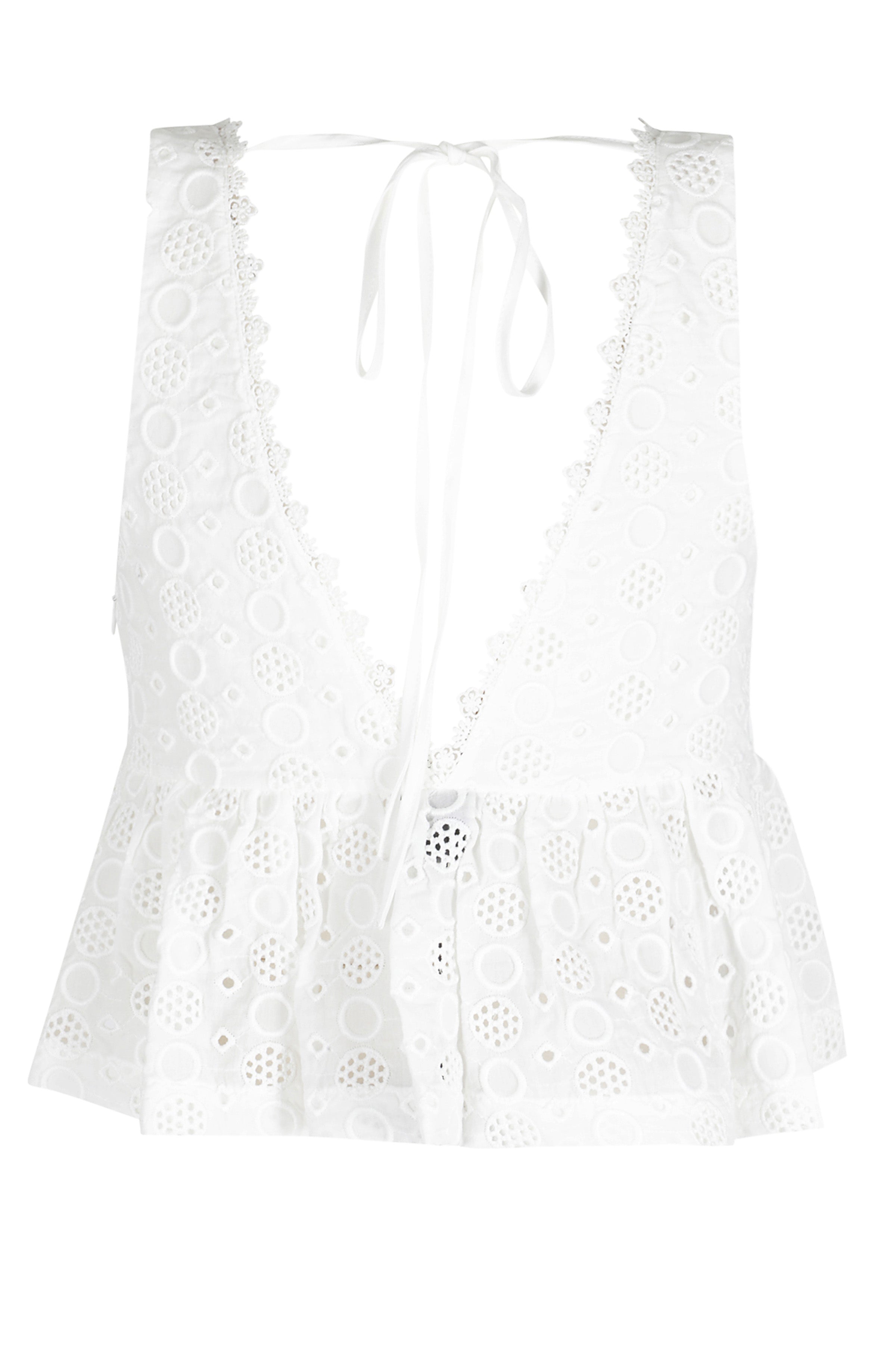 Kiersen Top White Cotone