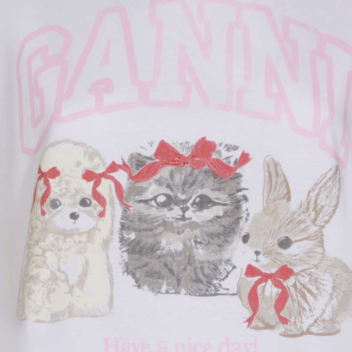 GANNI T-shirts and Polos White _co