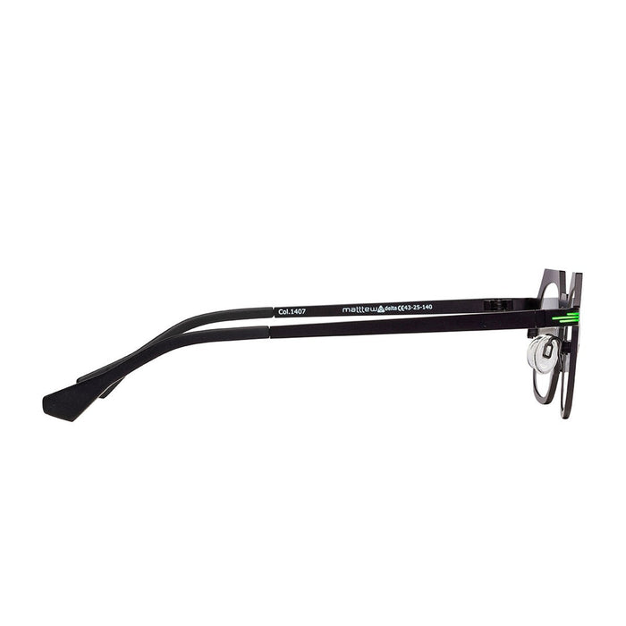 Matttew Delta Black Titanio Eyeglass Frames