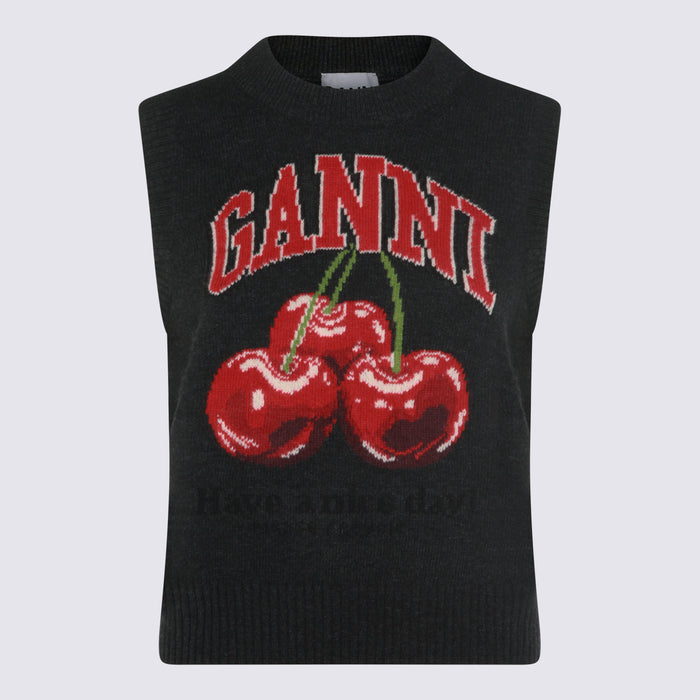 Ganni Sweaters Phantom _wo Recycled Wo Pa