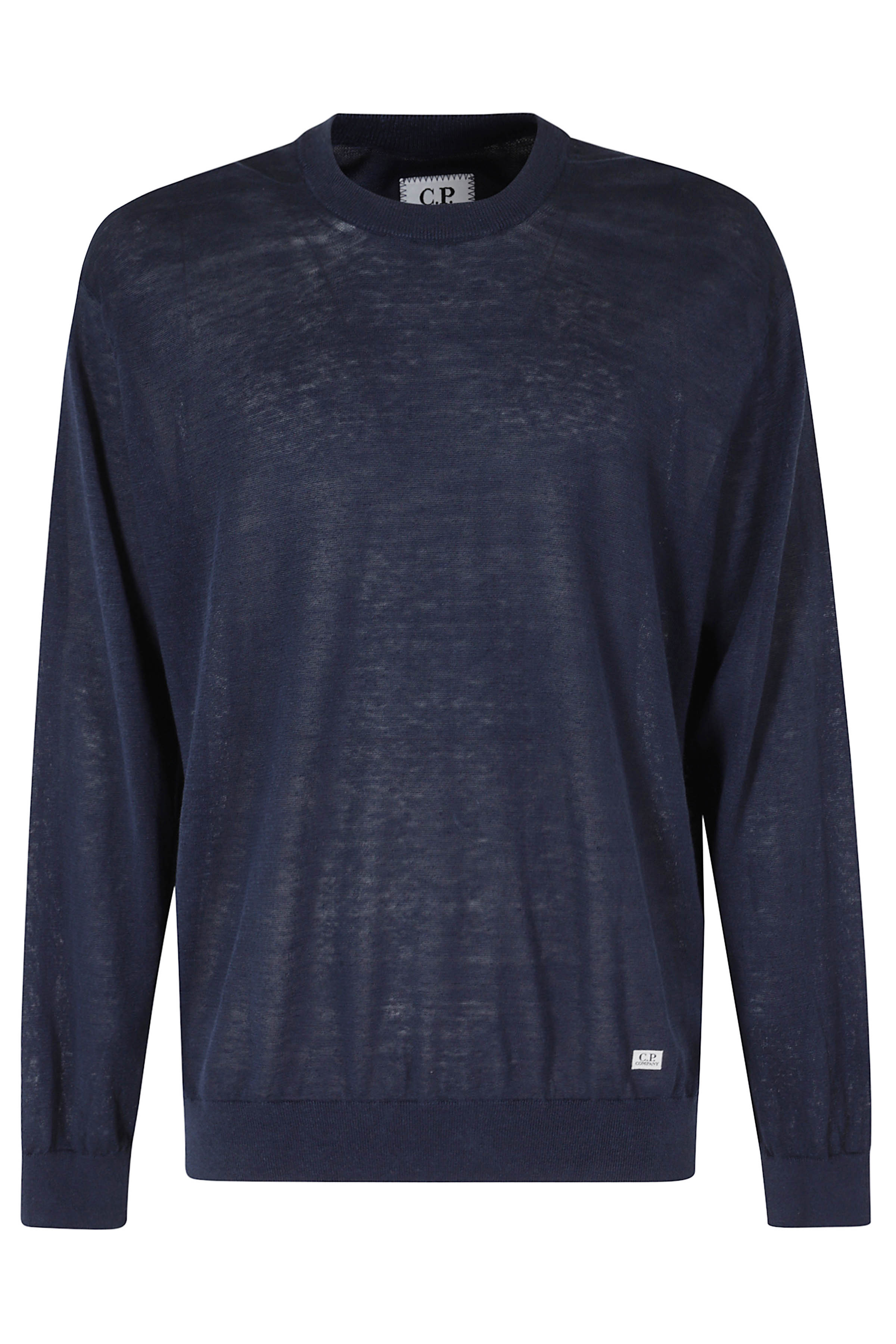 Knitwear Crew Neck Flax Blue Lino Maglia