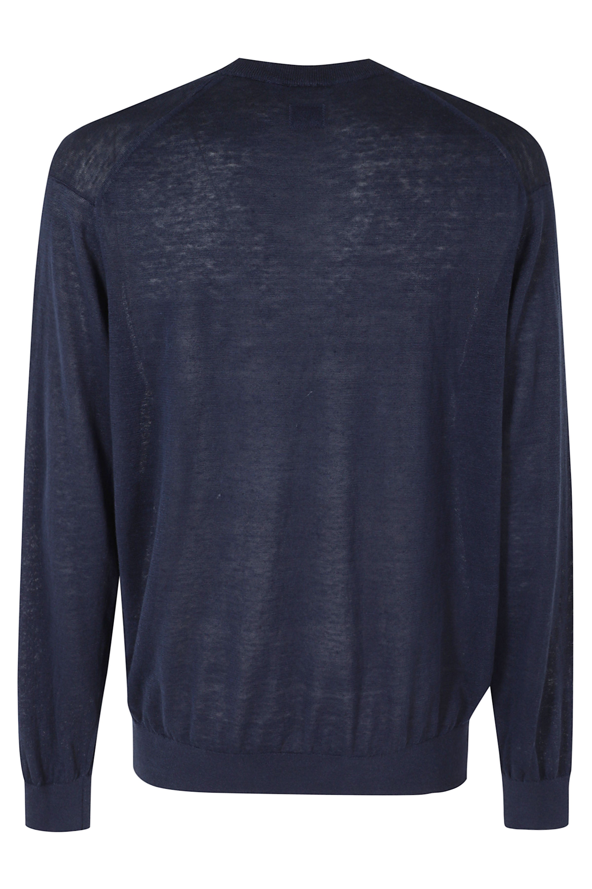 Knitwear Crew Neck Flax Blue Lino Maglia
