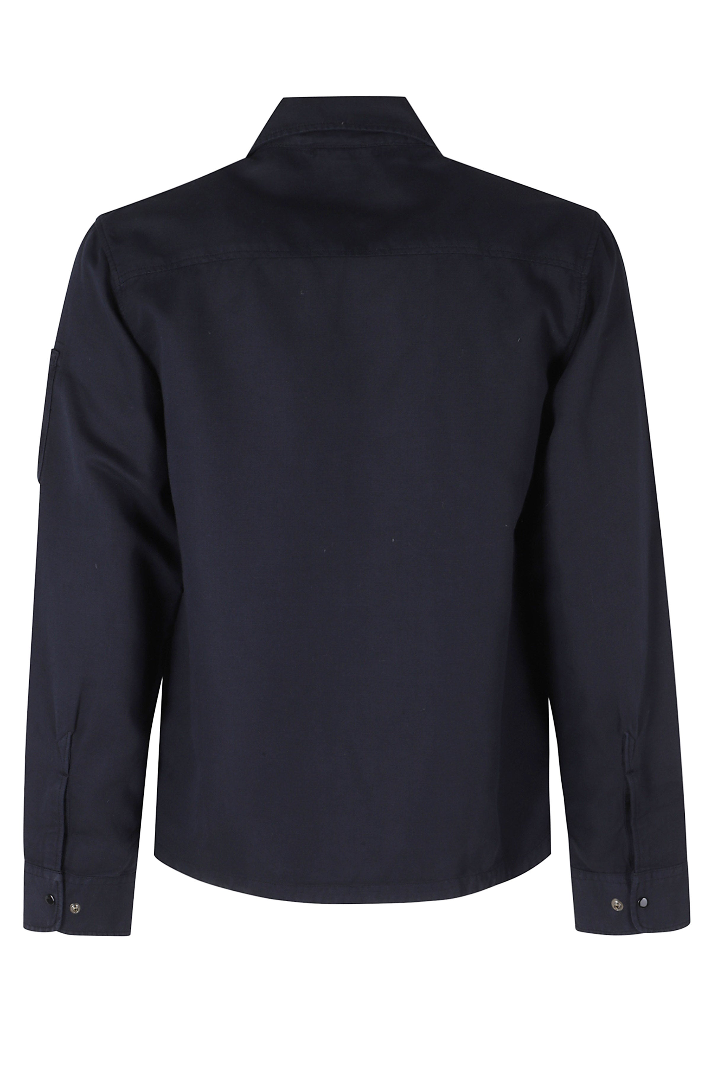 Overshirt Cotton-Linen Blue Cotone Giacca