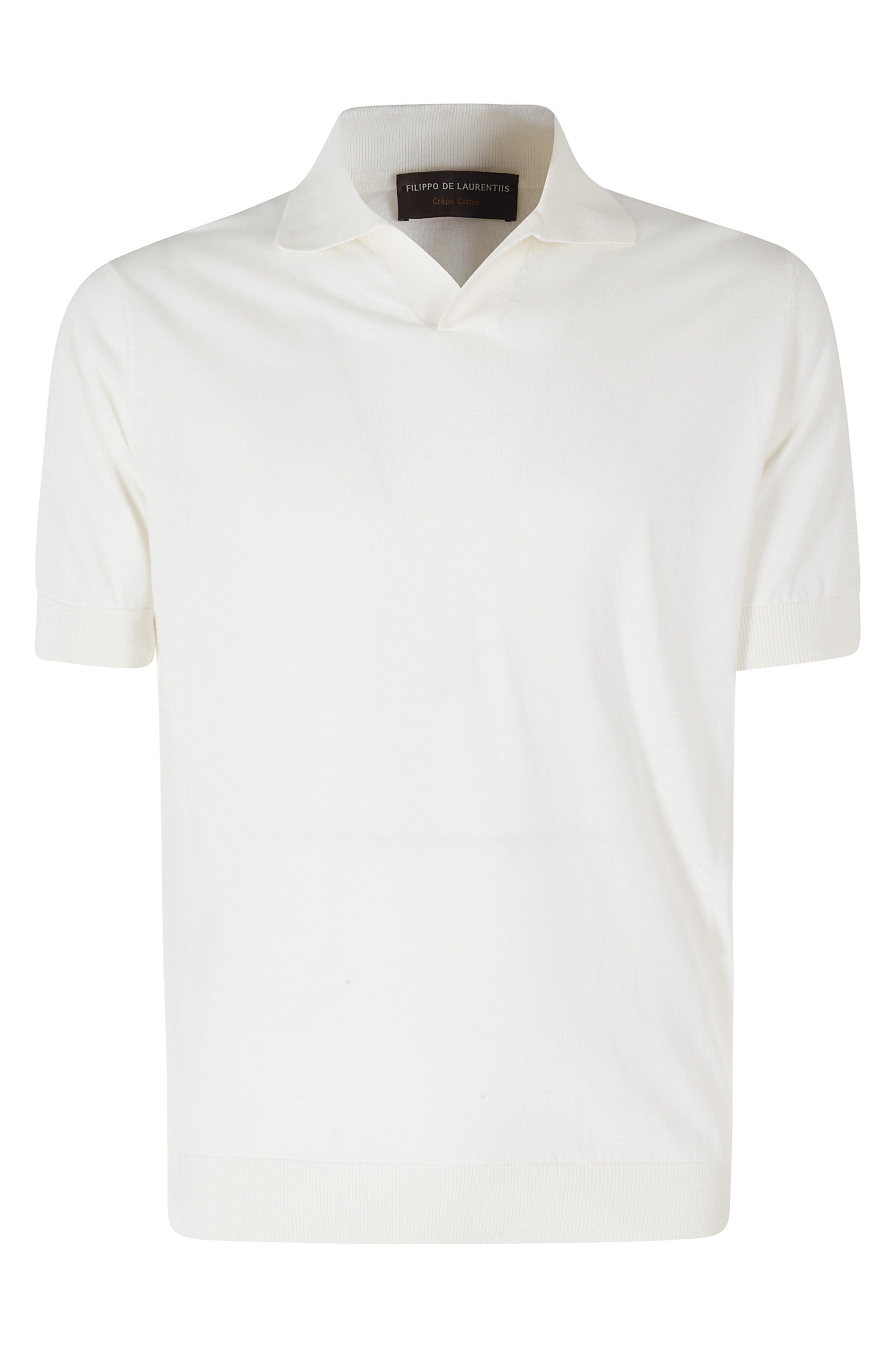 Polo Collo Skipper Cotone Crepe White