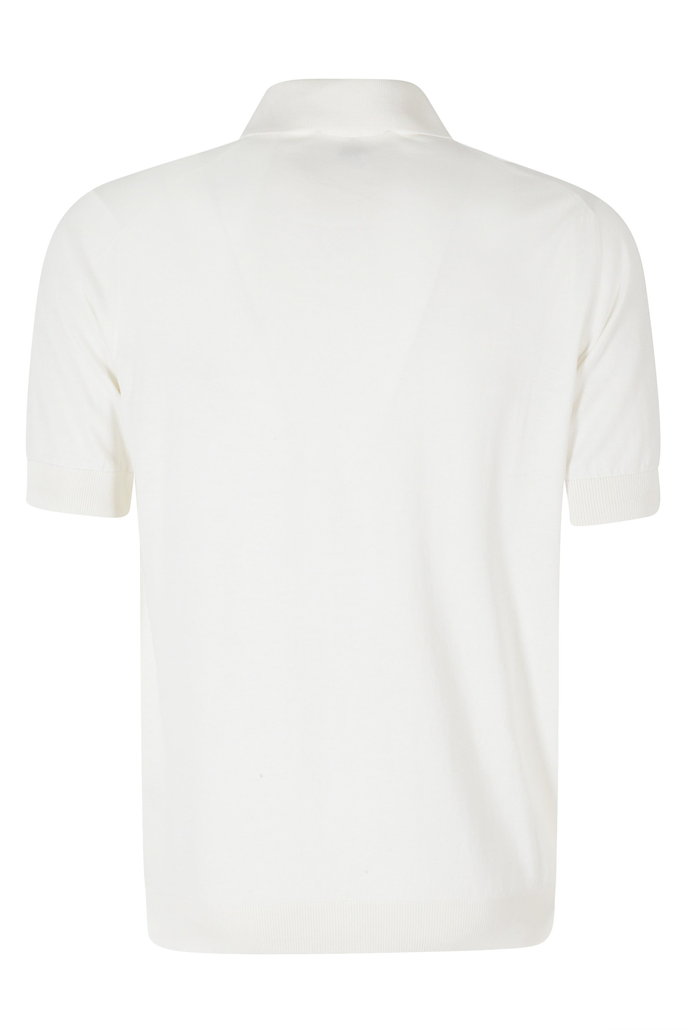 Polo Collo Skipper Cotone Crepe White