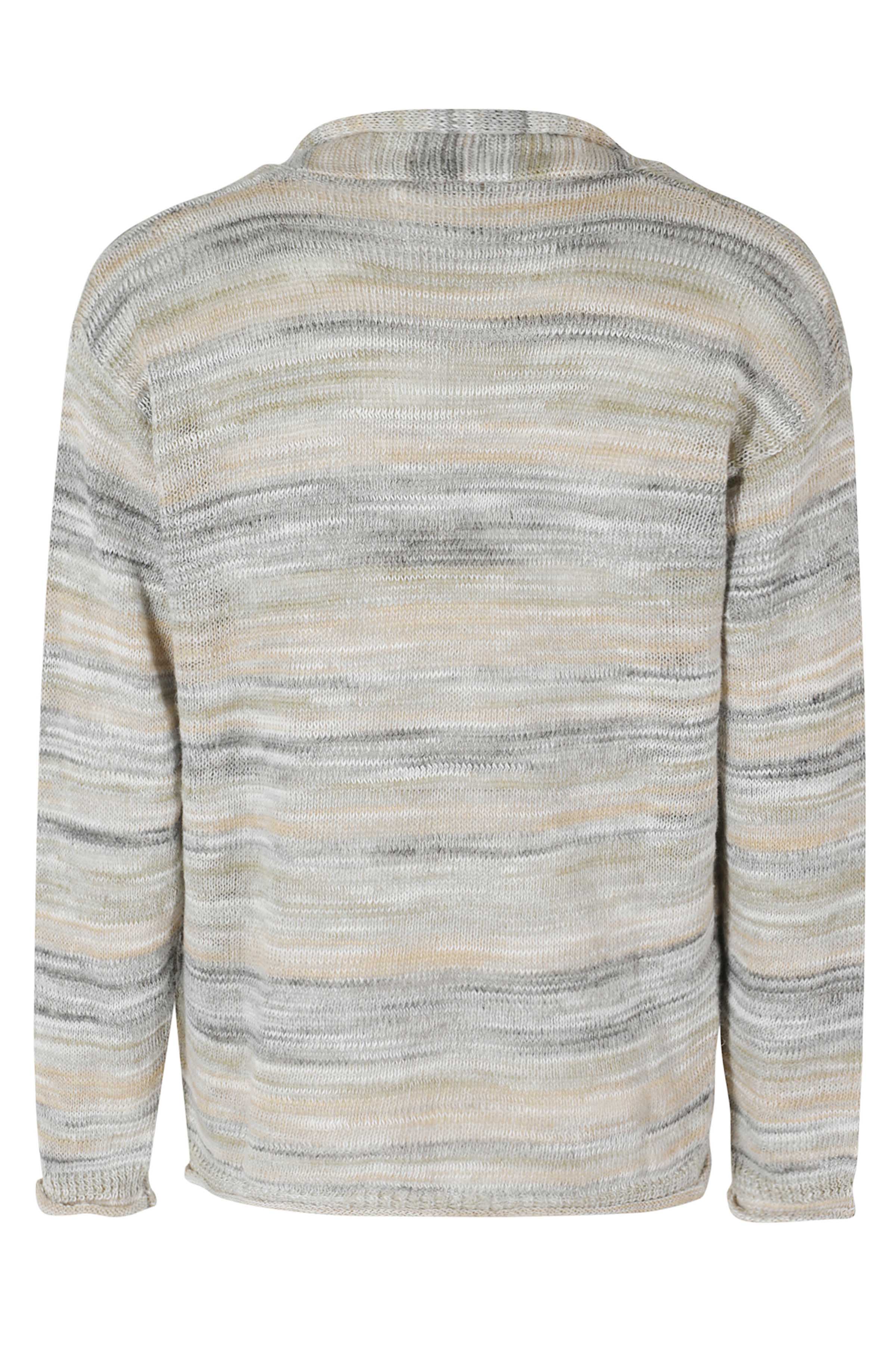 Cardigan Ml Over Mouline Grey Lino Maglia